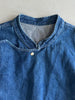 1980s ASYMMETRICAL CLOSURE DENIM GILET
