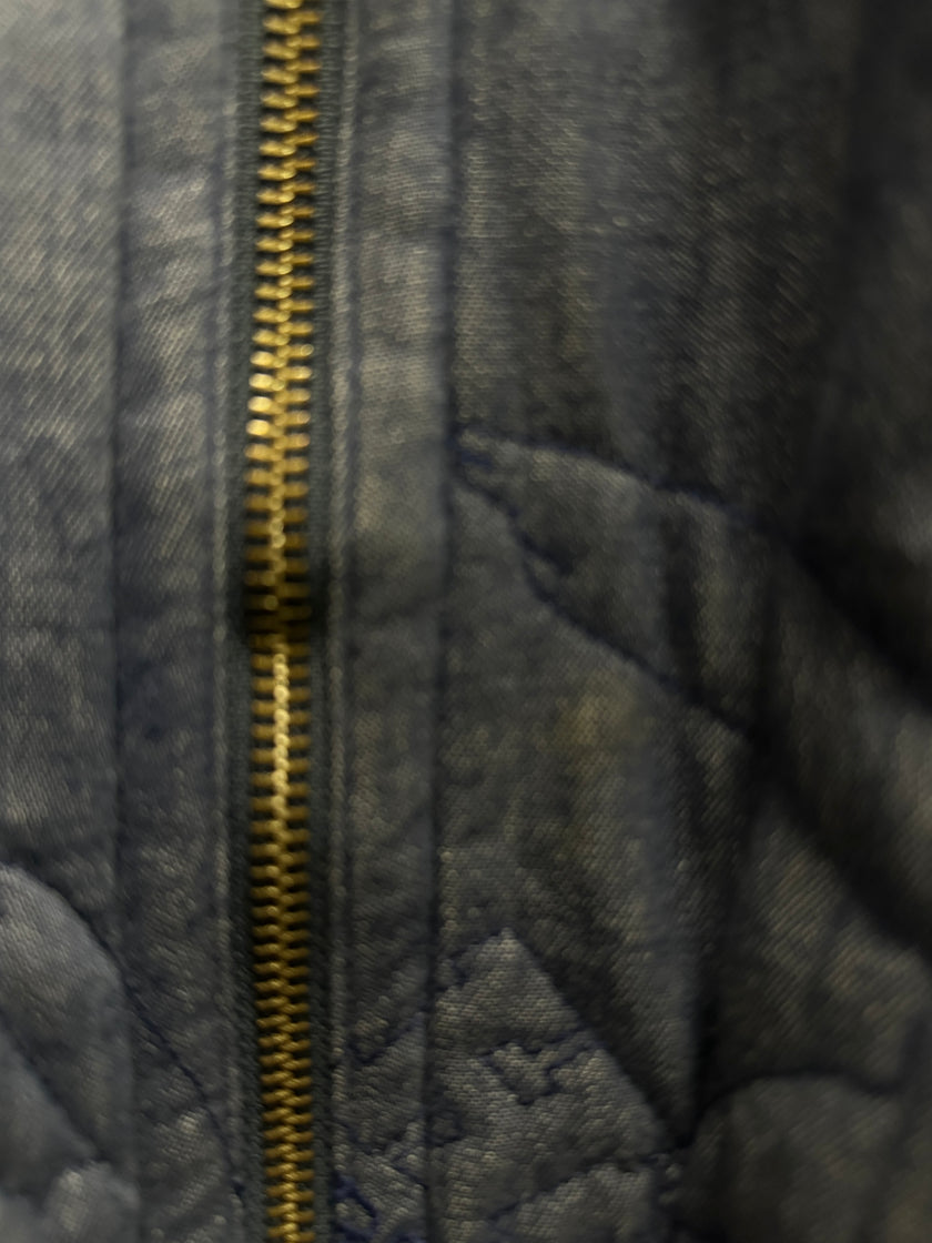 ISSEY MIYAKE HAI - 1980s ALL OVER EMBROIDERED LOGO  BOMBER JACKET