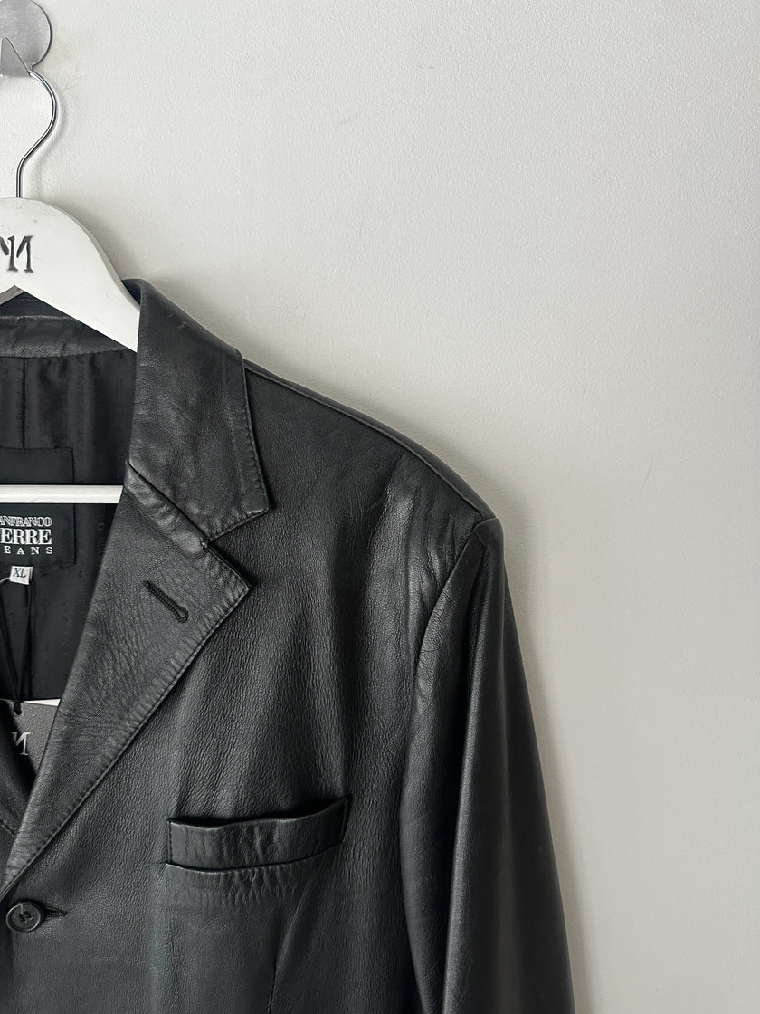 GIANFRANCO FERRÉ - early 2000s SOFT LEATHER BLAZER