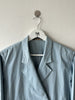 ISSEY MIYAKE - 1980s DOUBLE BREASTED BLAZER WITH ELASTICATED DETAILS AT BACK