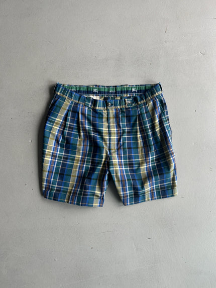 BURBERRYS - 1990s FRONT PLEATS BERMUDA SHORTS