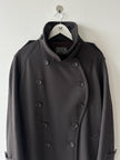 GIANFRANCO FERRÉ - 1990s DROPPED SHOULDERS FUNNEL NECK COAT