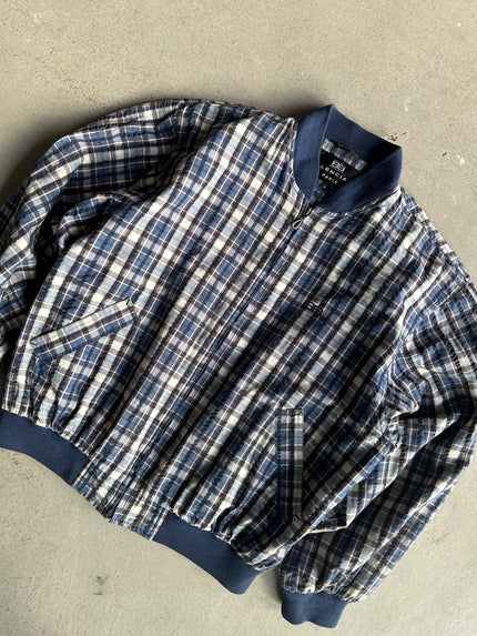 BALENCIAGA - 1990s CHECKED BOMBER JACKET