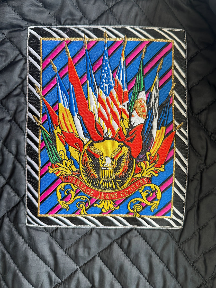 VERSACE - 1980s DENIM BOMBER JACKET