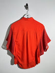 ISSEY MIYAKE - S/S 2014 RELAXED FIT SHIRT WOTH MESH PANELED MESH SLEEVE