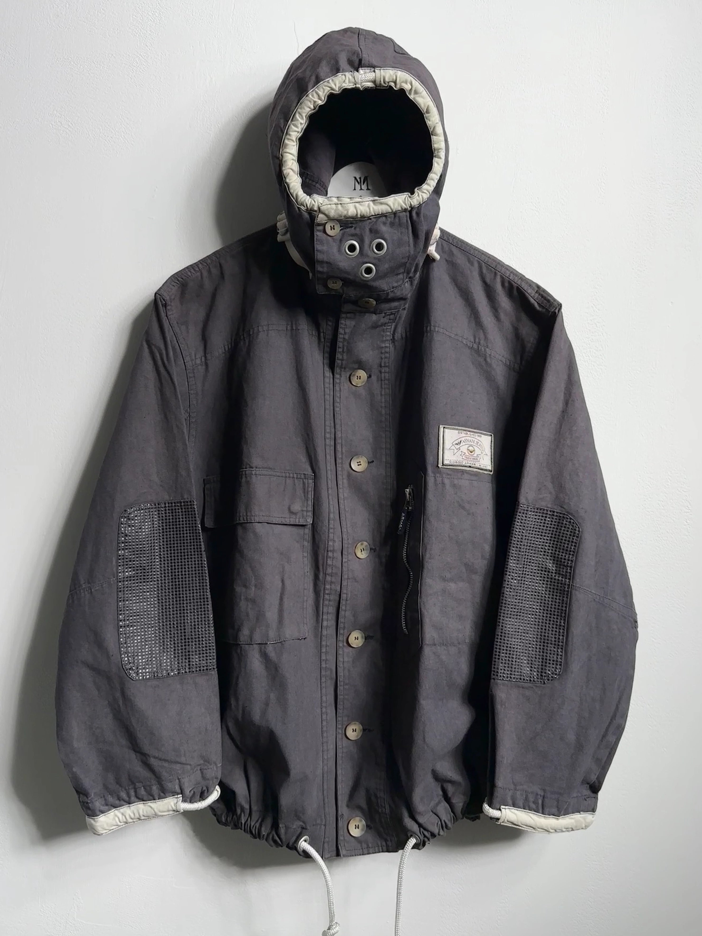 ARMANI JEANS - 1990s GUNNER SMOCK COTTON JACKET