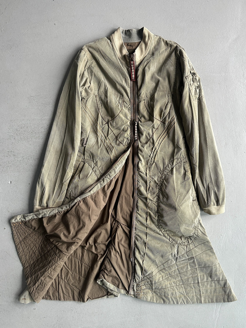 MARITHÉ + FRANÇOIS GIRBAUD - F/W 2003 LONG JACKET WITH FISHTAIL HEM