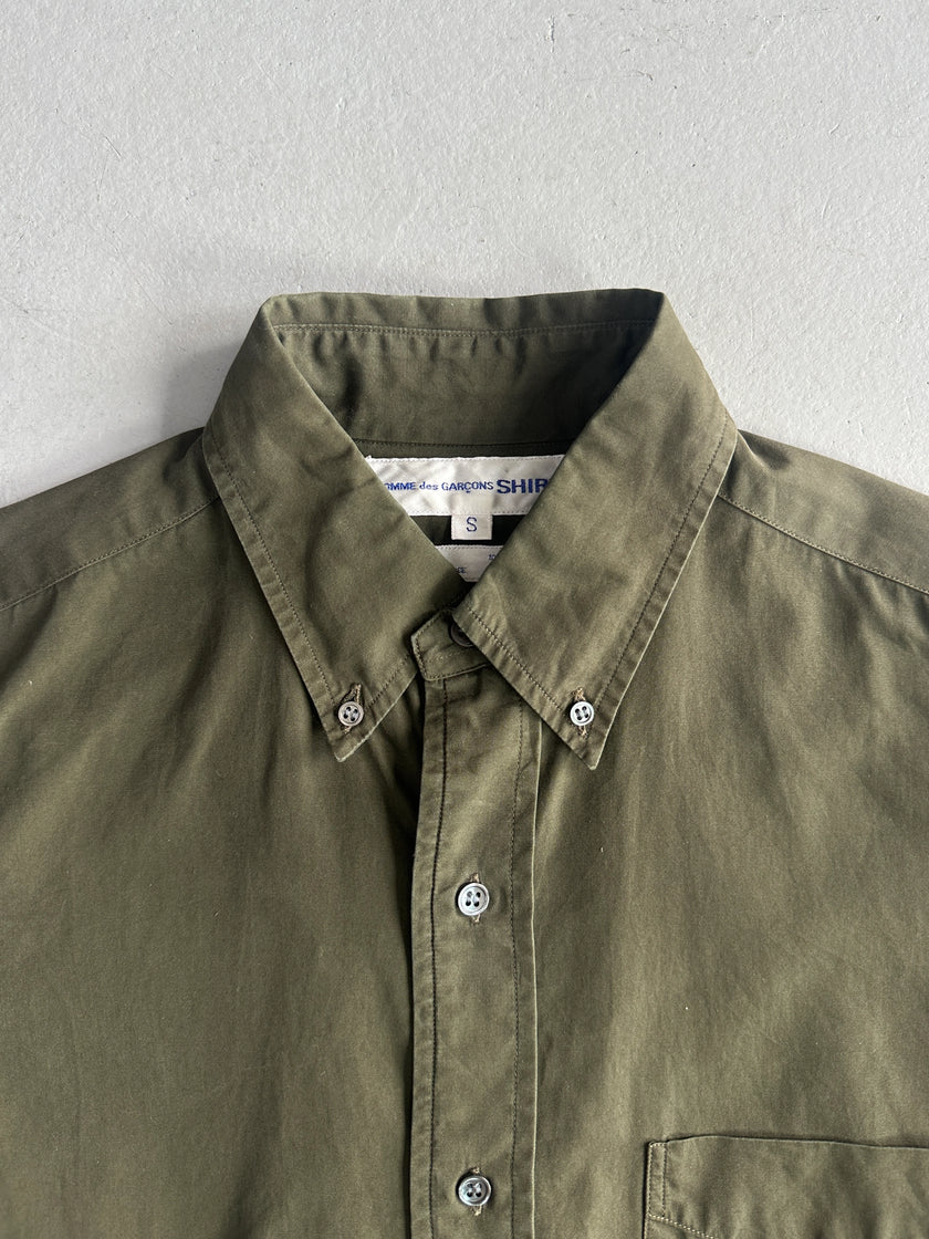 COMME DES GARÇONS - 1990s CROP FIT LONG SLEEVE SHIRT