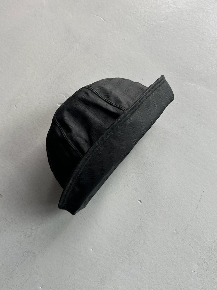 EMPORIO ARMANI - 1990s MONOGRAM TULIP HAT