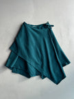 ISSEY MIYAKE -  1970s WOOL ASYMMETRIC WRAP SKIRT