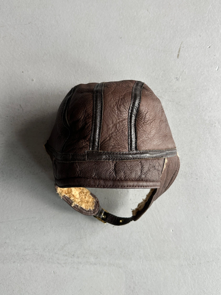 1980s SHEARLING AVIATOR HAT