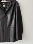EMPORIO ARMANI - S/S 2004 MIDI LENGTH SOFT LEATHER JACKET