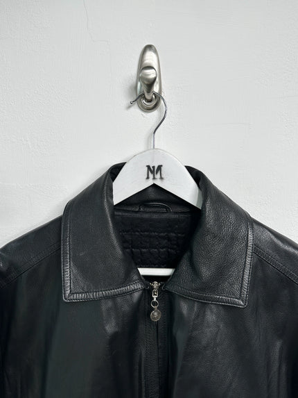 ISTANTE by GIANNI VERSACE - early 1990s LEATHER BOMBER JACKET