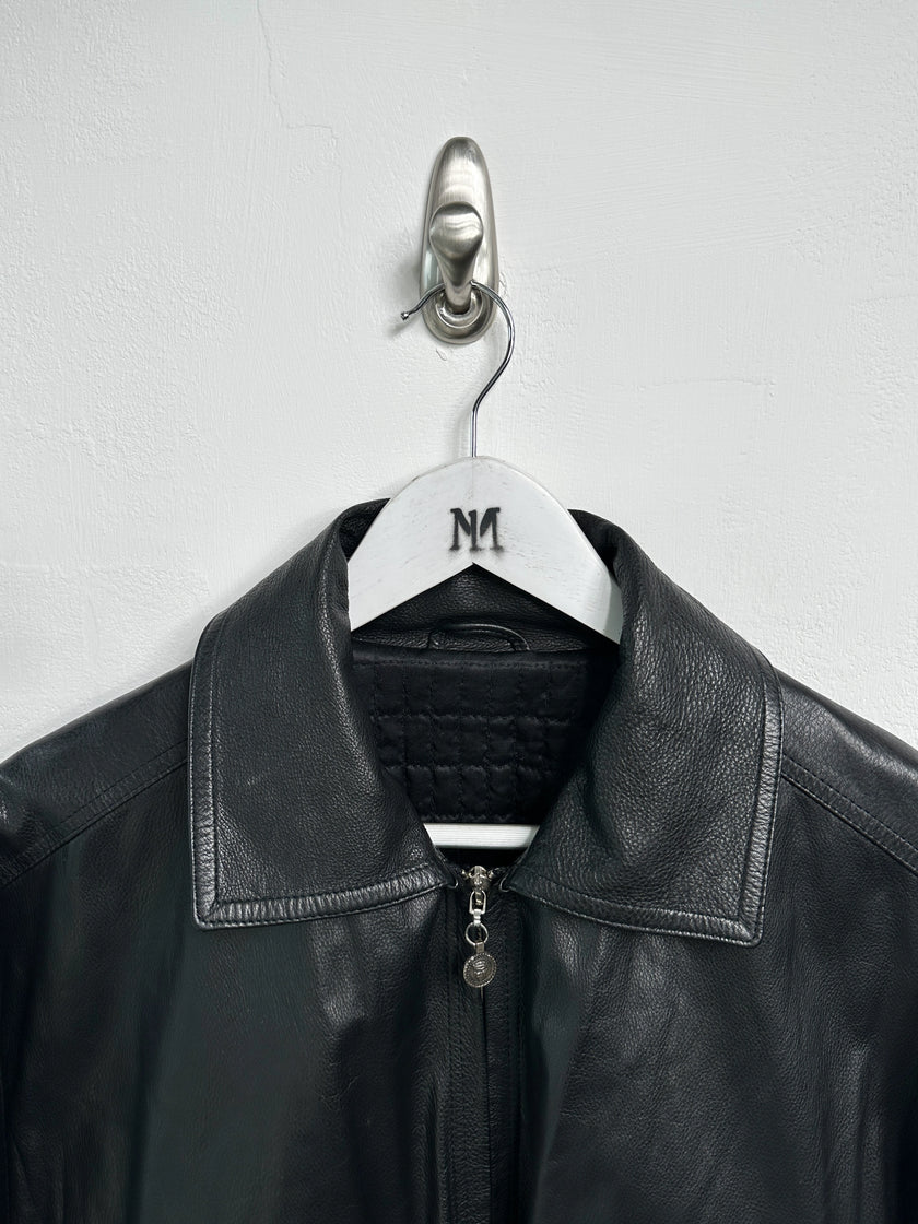 ISTANTE by GIANNI VERSACE - early 1990s LEATHER BOMBER JACKET