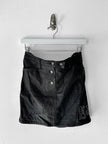 GALLIANO BY JOHN GALLIANO - F/W 2008 MINI LEATHER SKIRT WITH LOGO STUDS