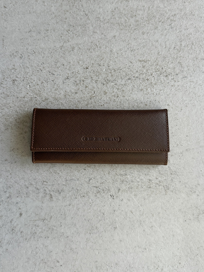 GIORGIO ARMANI - 1990s LEATHER KEY HOLDER