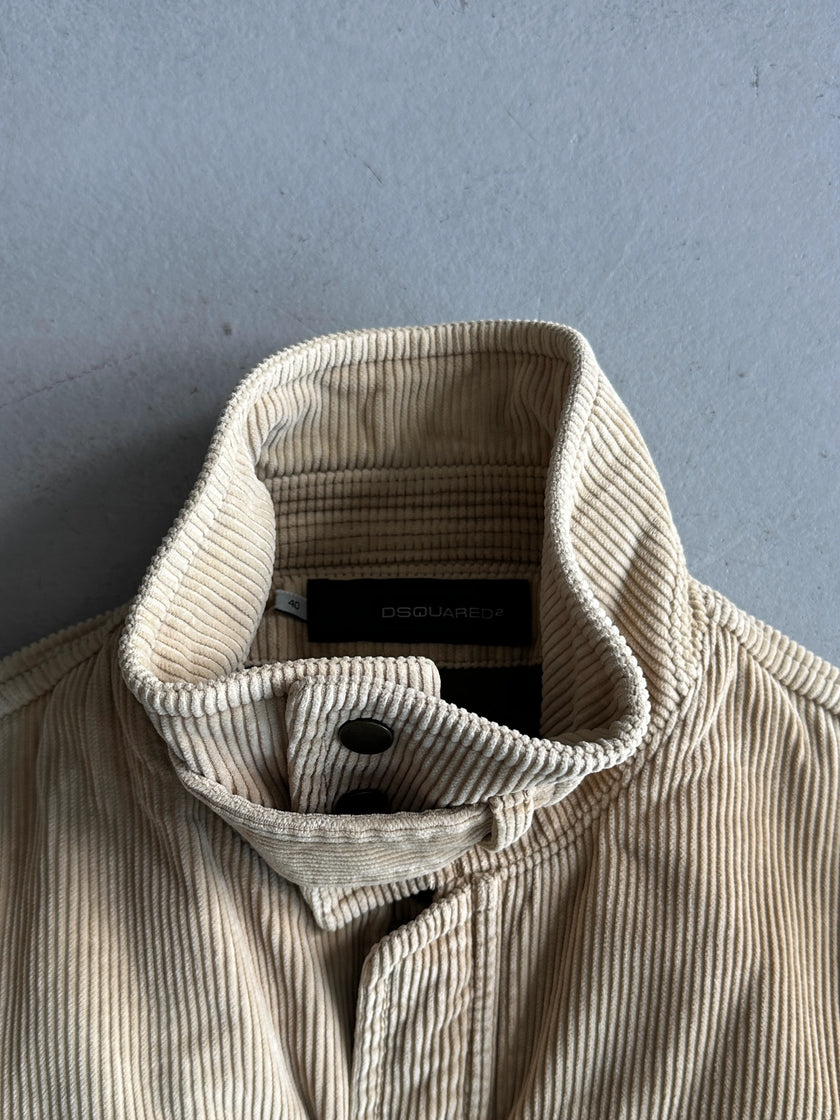 DSQUARED2 - F/W 2004 CORDUROY BELTED MULTI POCKET JACKET