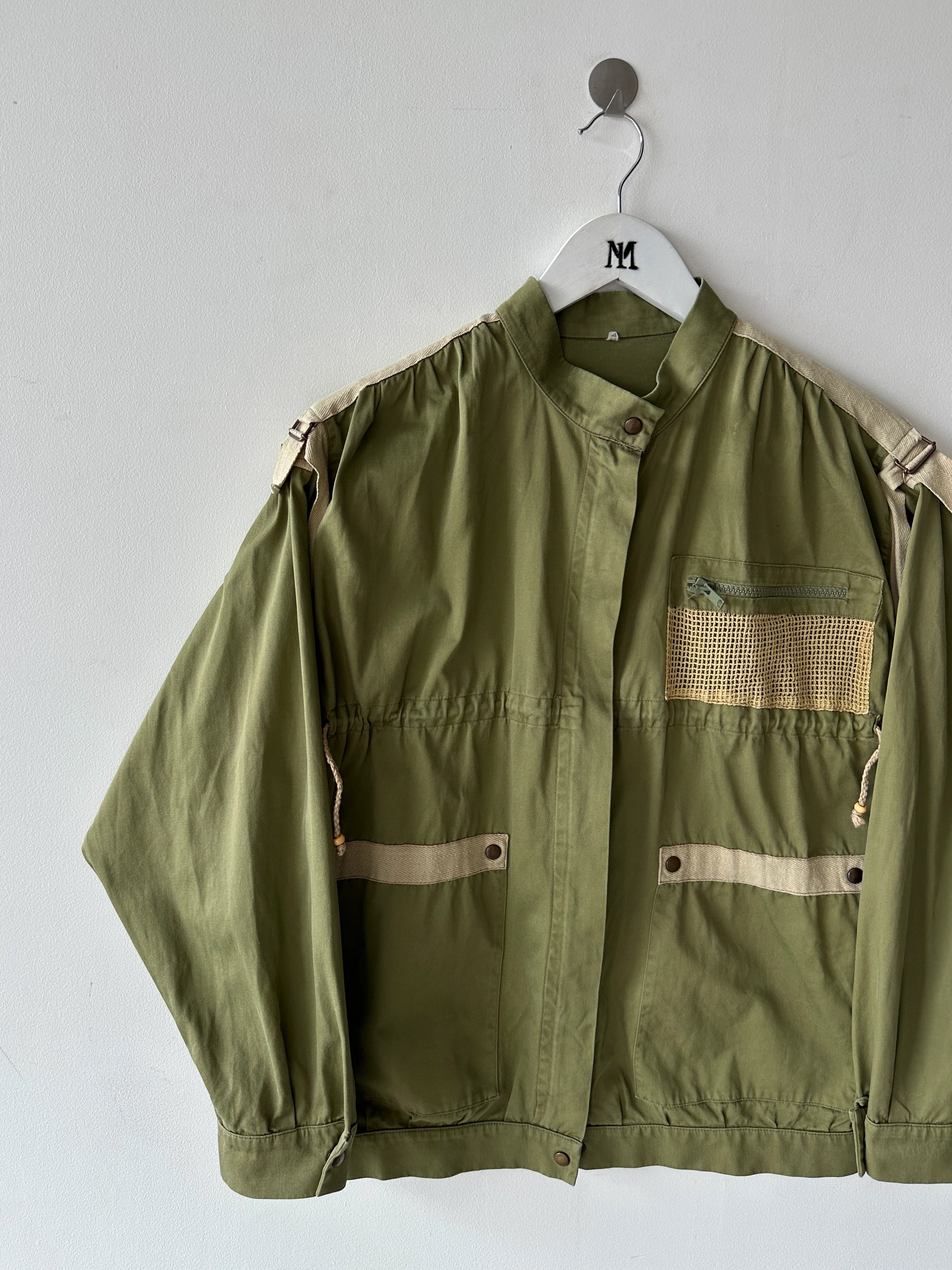 1980s UTILITY JACKET WITH DRAWCORDS DETAILS