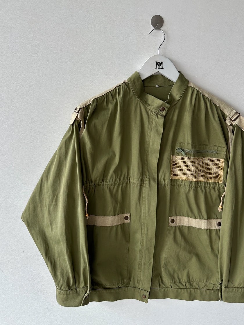 1980s UTILITY JACKET WITH DRAWCORDS DETAILS