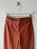 GIANFRANCO FERRÉ - early 2000s FAUX LEATHER TROUSERS
