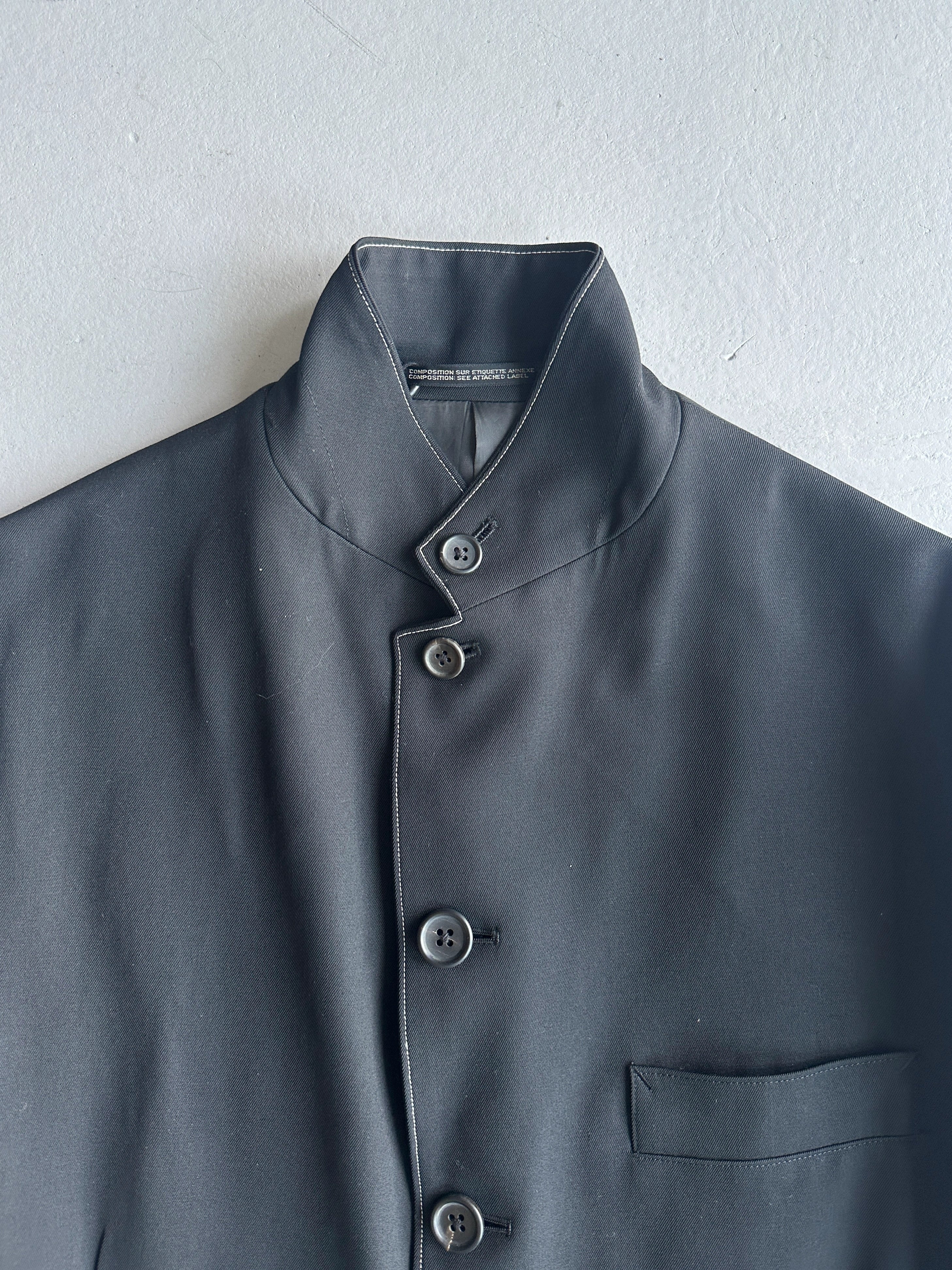 YOHJI YAMAMOTO - F/W 1997 CONTRASTING STITCHING DETAILS BLAZER
