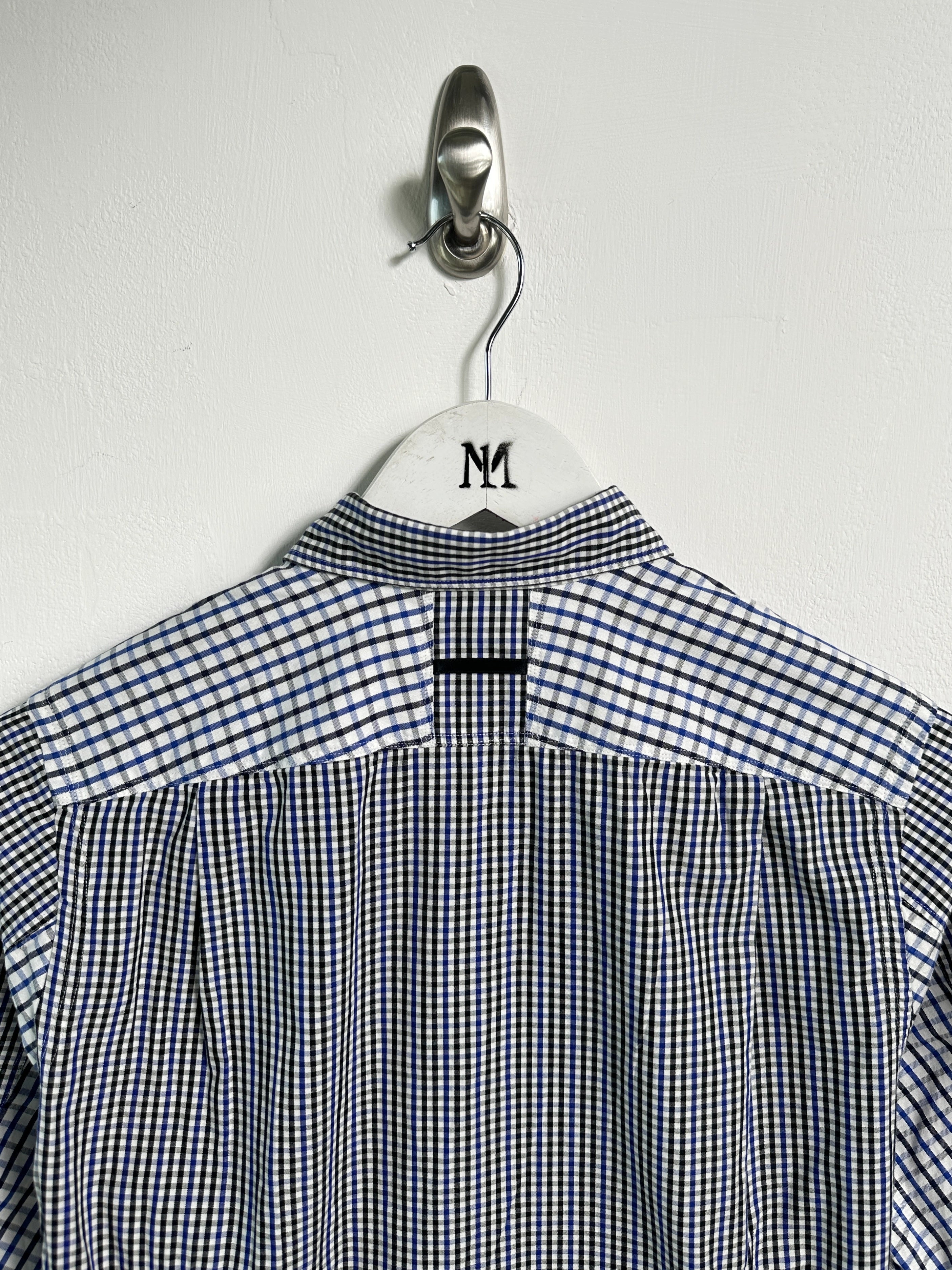 JUNYA WATANABE COMME DES GARÇONS - S/S 2010 GINGHAM CHECKS SHIRT WITH CURVED SLEEVE