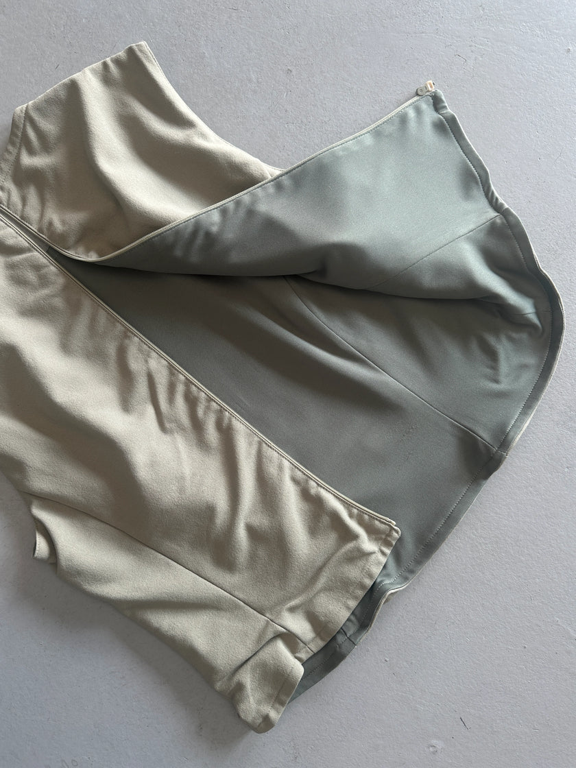 EMPORIO ARMANI - 1990s ZIPPED BACK VEST TOP