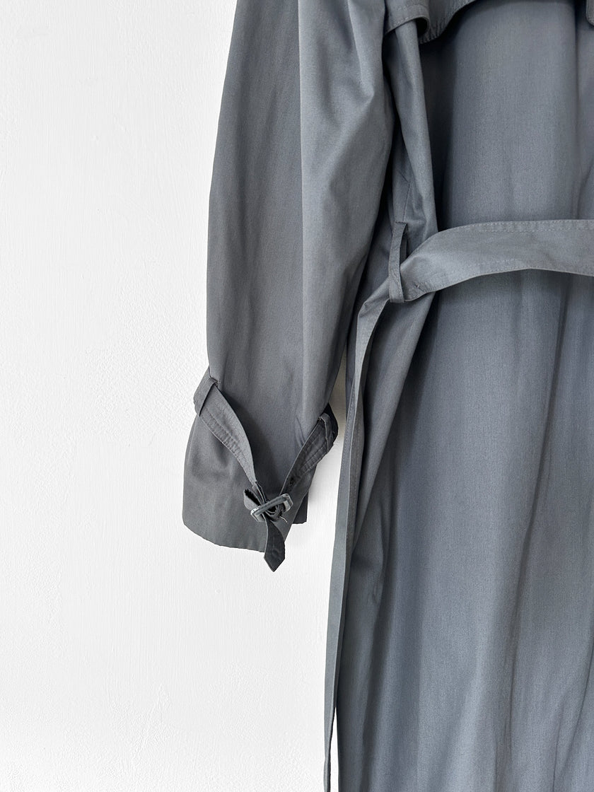 YVES SAINT LAURENT - 1980s LONG TRENCH COAT