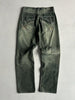 2000s FADED GREEN STRAIGHT FIT JEANS