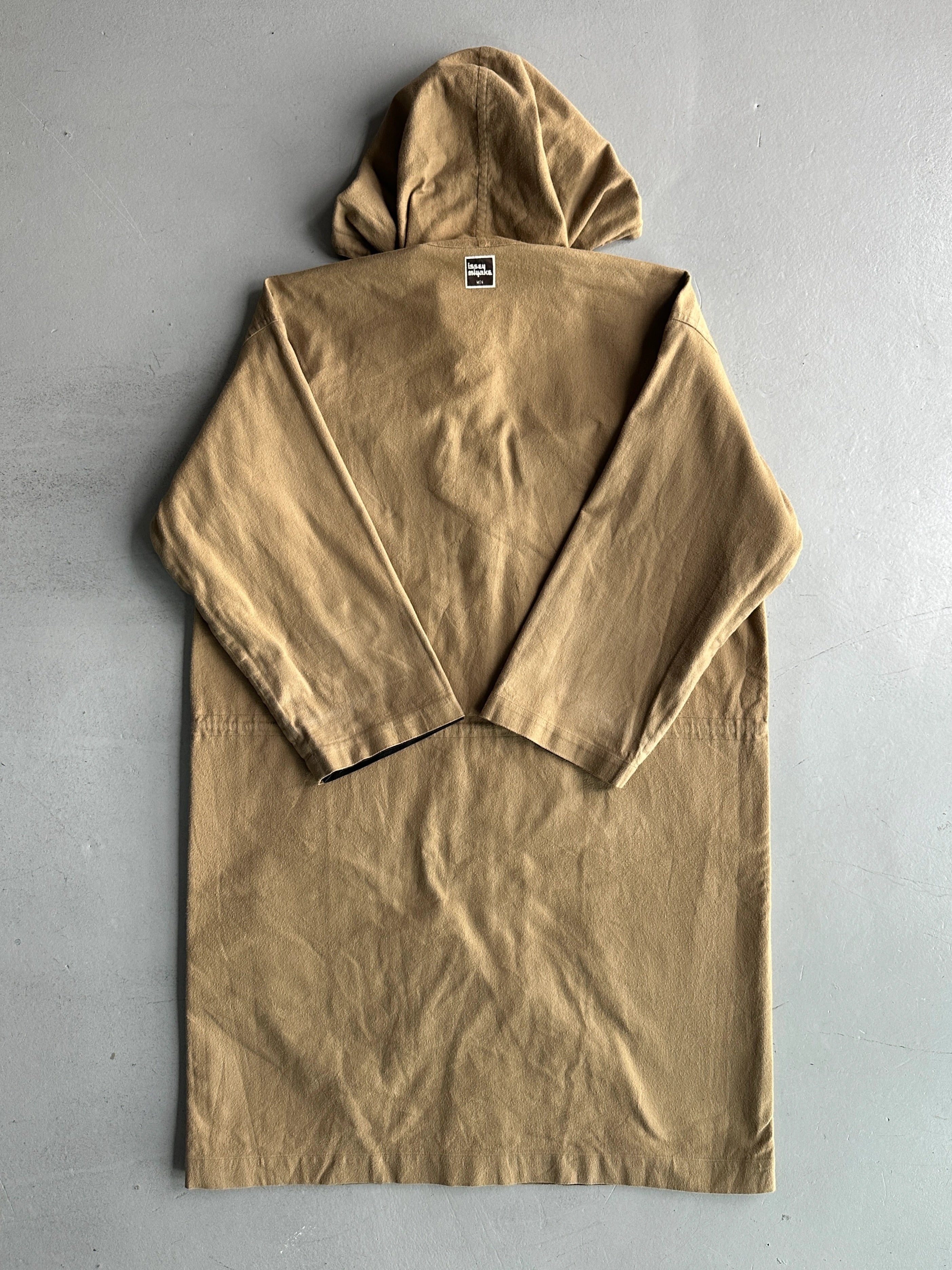 ISSEY MIYAKE - late 1970s REVERSIBLE HOODED PARKA COAT