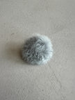 BALENCIAGA - S/S 2021 FAUX FUR  POM POM BUTTON RING