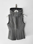 ITALIAN LABEL 2010s ZIPPED HOODED GILET JACKET