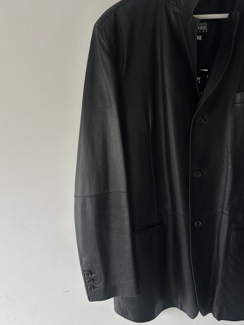 GIANFRANCO FERRÉ - early 2000s SOFT LEATHER BLAZER
