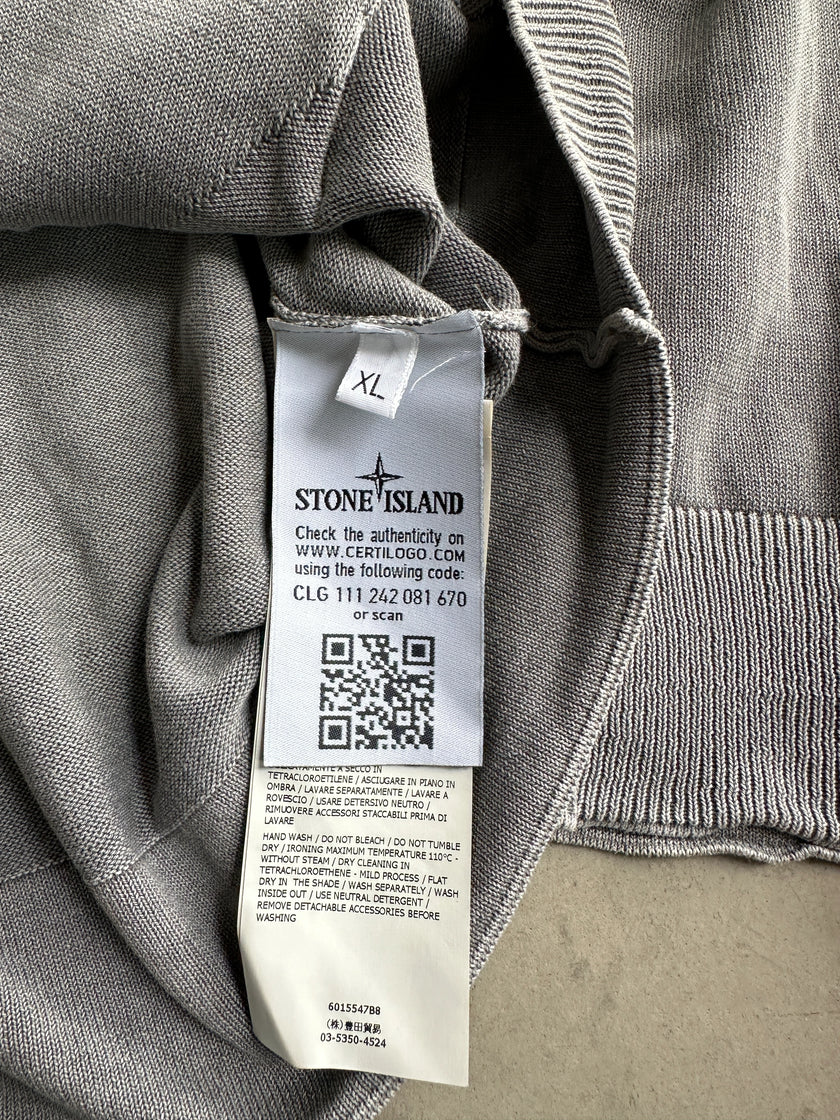 STONE ISLAND - 2000s HOODED KNIT SWEATER