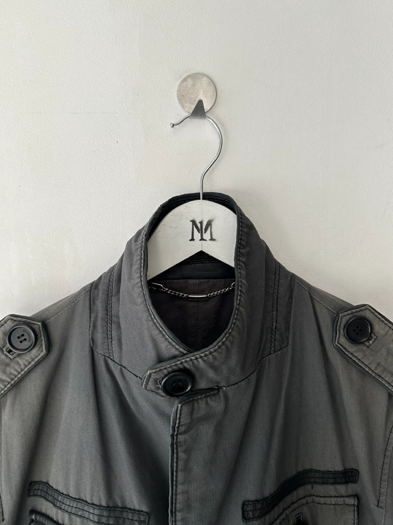 BIKKEMBERGS - S/S 2008 JACKET WITH LEATHER PANELS