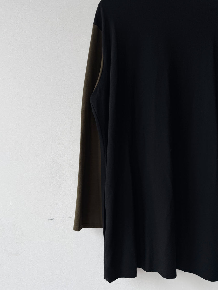 YOHJI YAMAMOTO - F/W 1996 BI-COLOUR LONG CARDIGAN