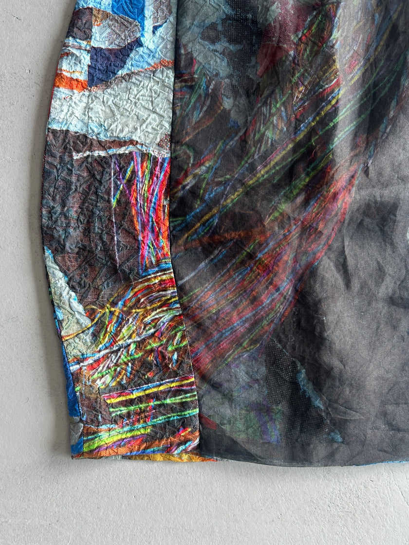 HUSSEIN CHALAYAN - F/W 2013 ABSTRACT PRINT SHEAT DRESS