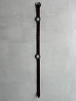 GIANFRANCO FERRÉ - 1990s LEATHER BELT WITH GEOMETRIC METAL CONNECTORS