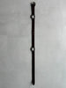 GIANFRANCO FERRÉ - 1990s LEATHER BELT WITH GEOMETRIC METAL CONNECTORS