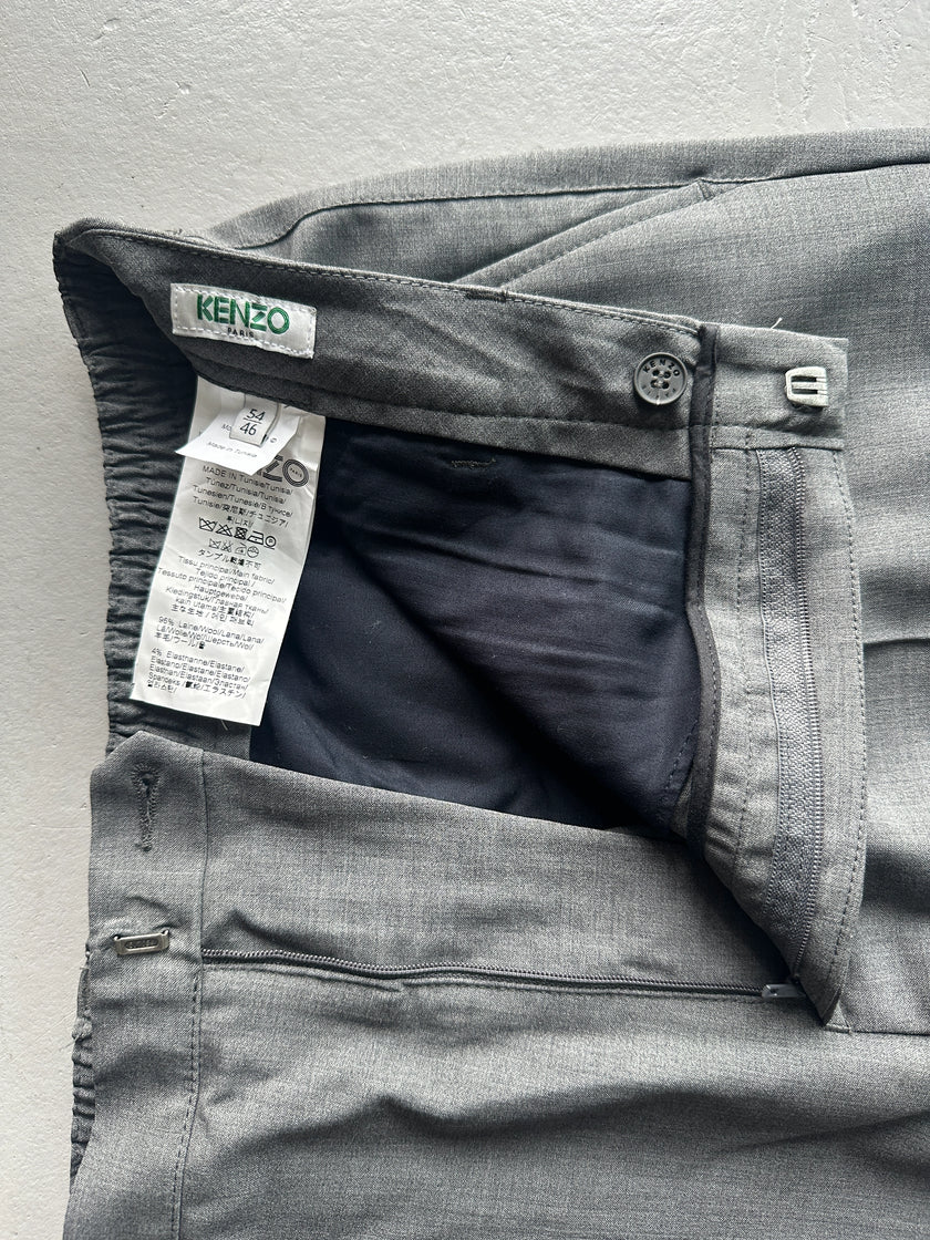 KENZO - 2000s TAILORED TROUSERS WITH ELASTICATED ANKLES