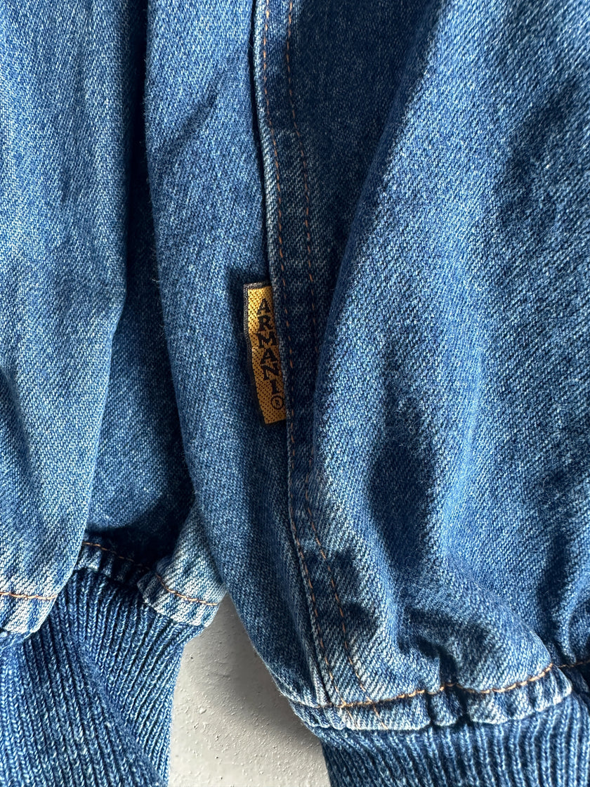 EMPORIO ARMANI - 1980s DENIM BOMBER JACKET