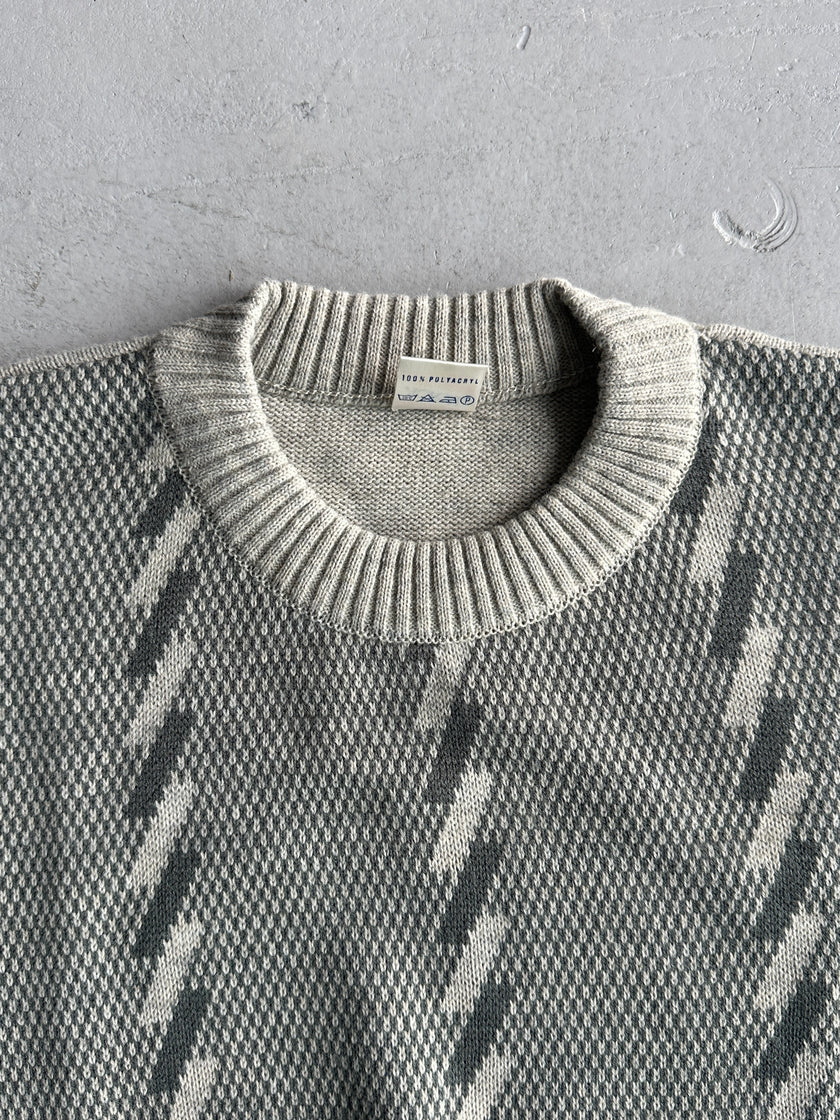 1980s TWO TONE KNIT JUMPER