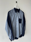 COMME DES GARÇONS - 2000s CONTRAST FABRIC LONG SLEEVE SHIRT