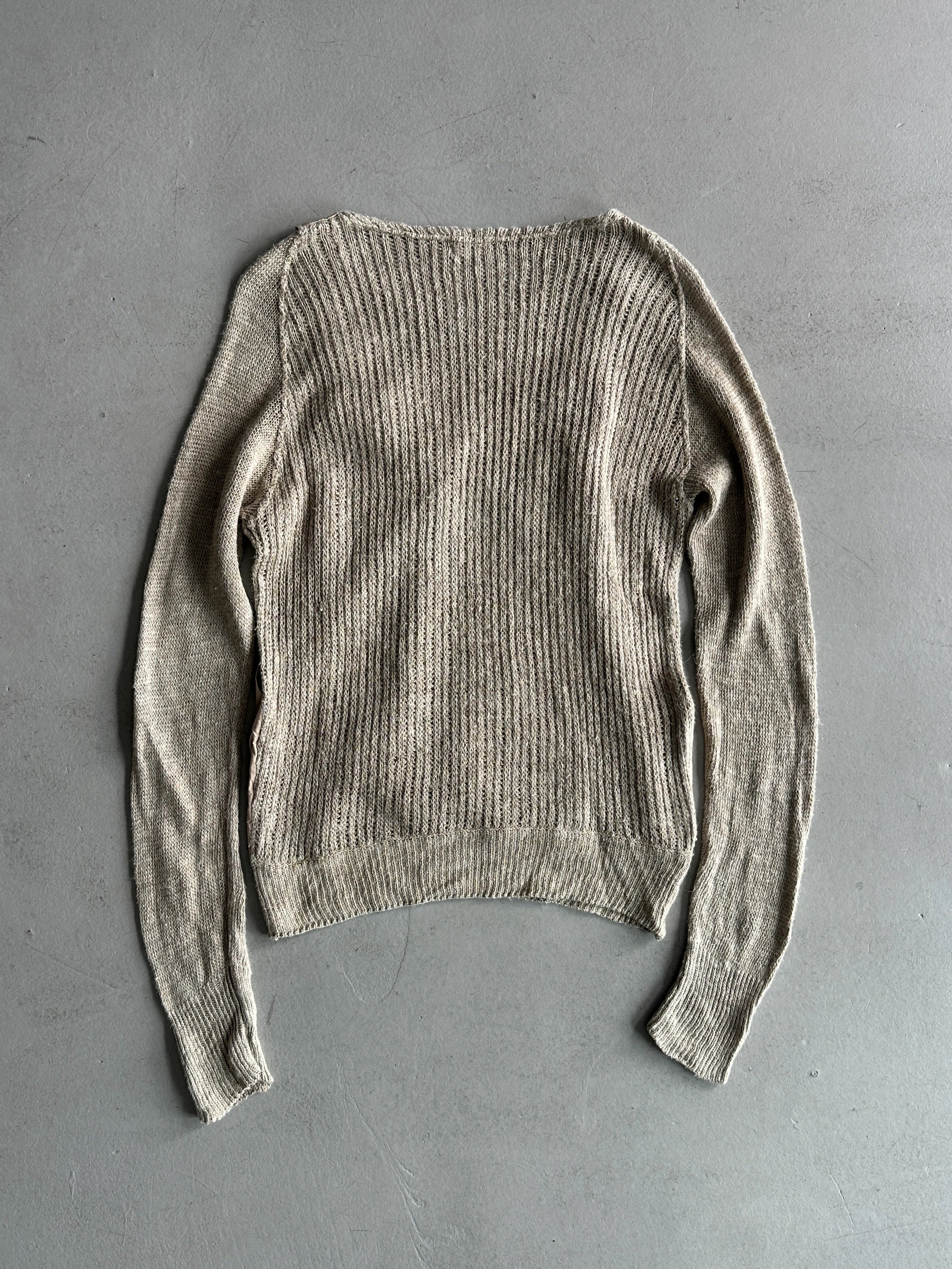 1980s SOFT KNIT JUMPER WITH DUNGAREE STYLE FRONT