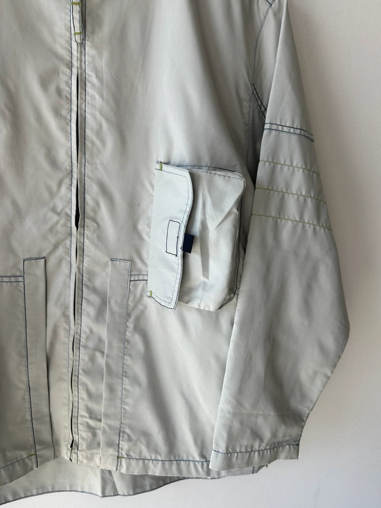 DIESEL - 1990s TECHNICAL NYLON JACKET WITH CONTRAST STITCHING DETAILS