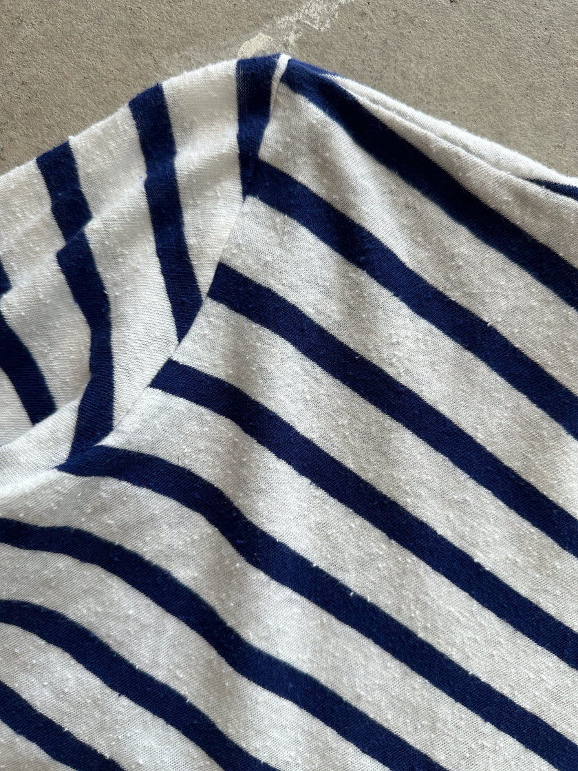 JUNYA WATANABE COMME DES GARÇONS - 2010 PANELED WORN IN LOOK 3/4 SLEEVE TOP