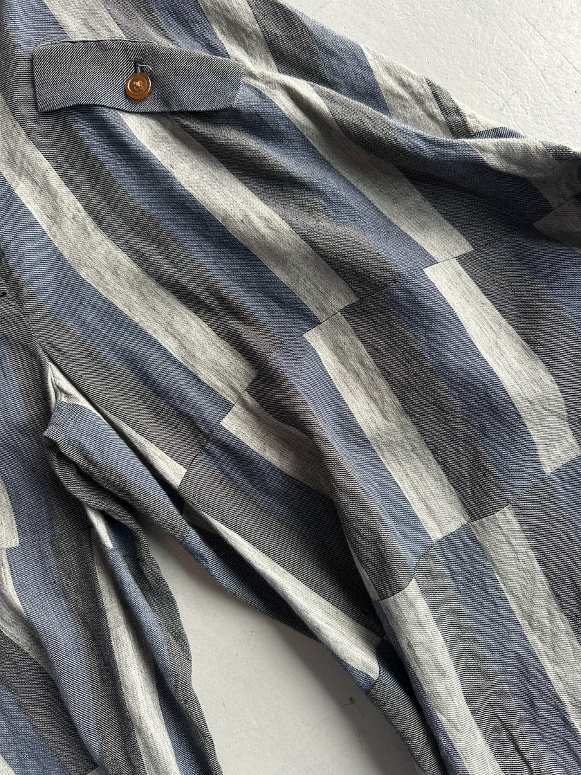 VIVIENNE WESTWOOD - 2000s SCULPTURAL LINEN TROUSERS