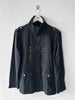 SEMANTIC DESIGN - 2000s 2 IN 1 PINSTRIPED JACKET GILET