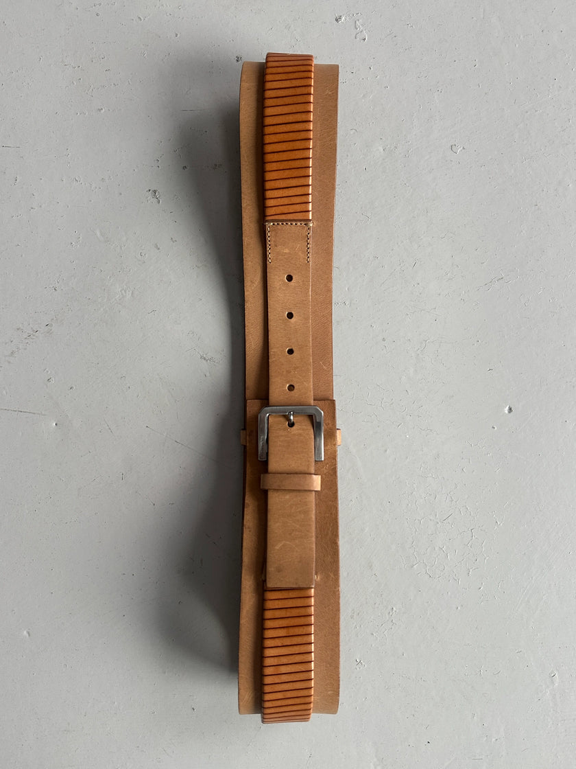 JIL SANDER - early 2000s LEATHER BELT