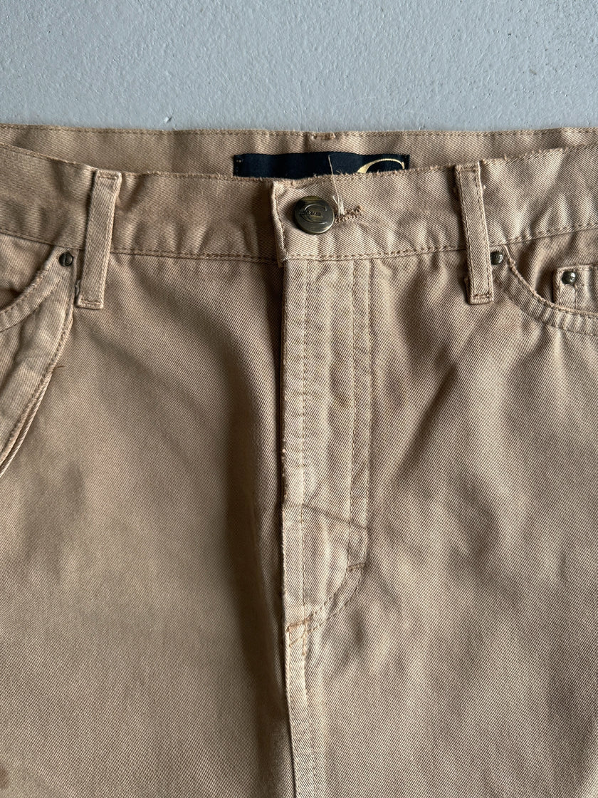 JUST CAVALLI - 2000s MULTI ZIP MIDI SKIRT